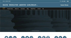 Desktop Screenshot of baumhedlundlaw.com